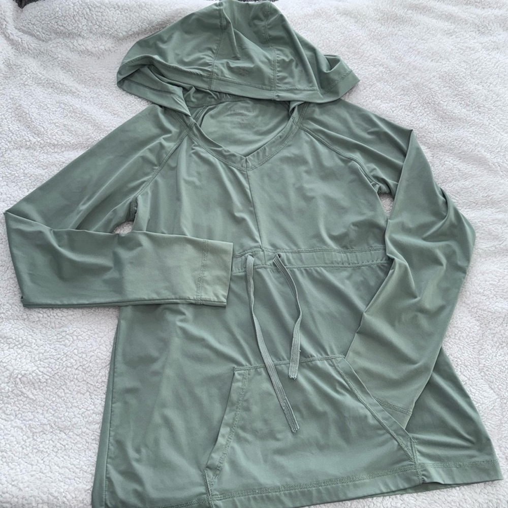 Athleta drawstring waist hooded pullover size Medium